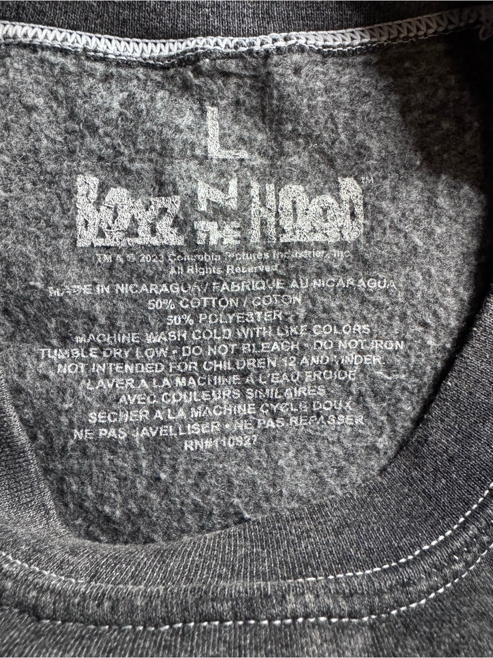 Charcoal Graphic Sweatshirt with Neon 'Boyz N The Hood' Panel - Picture 3 of 8